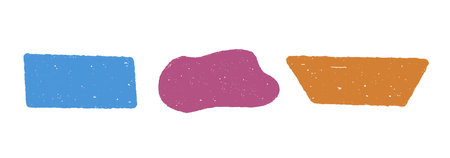 Abstract Grungy Backgrounds. Dye Colorful Backdrops. Artistic Paint Stain Frames.のイラスト素材