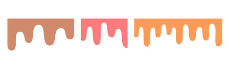 Abstract Liquid Melting Shape. Fluid Design Element for Backgrounds.のイラスト素材