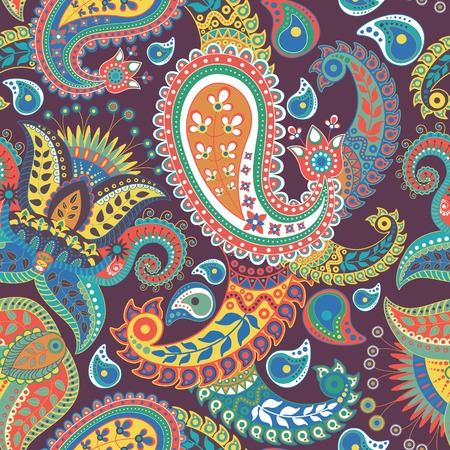 Paisley seamless patternのイラスト素材