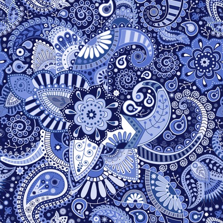 Paisley seamless patternのイラスト素材