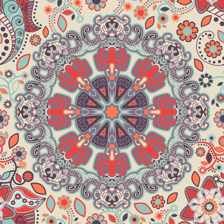 Abstract ornamental seamless patternのイラスト素材