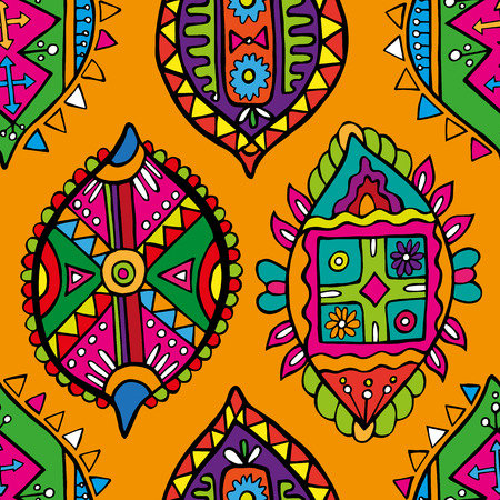 Abstract seamless pattern. African wallpaperのイラスト素材