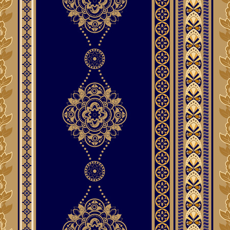 Vintage seamless pattern. Ornamental wallpaper, geometric backgroundのイラスト素材