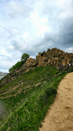 Ruins of the medieval fortress of Uplistsikhe. Georgiaの写真素材