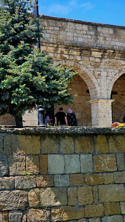 The old city of Jerusalem circa October 2018 in Jerusalem.の写真素材