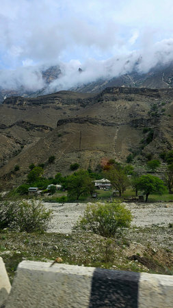 Mountain landscape in Himalayas, Himachal Pradesh, Indiaの写真素材