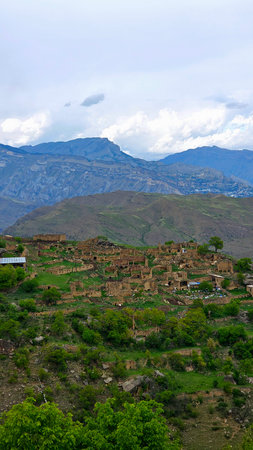 Panoramic view of Lalibela, Ethiopia, Africa.の写真素材