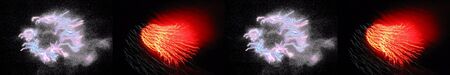 Fantasy fireworks. Inspirational digitally altered surreal/abstract/fantasy background pattern photo art.の写真素材