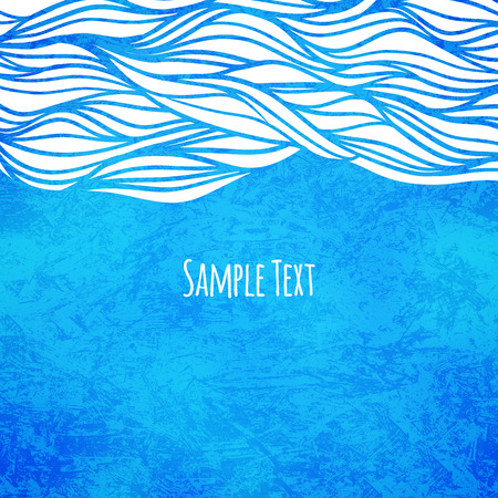 Wave background, vector illustrationのイラスト素材