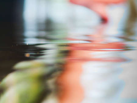 Beautiful waves on water, abstract blured backgroundの写真素材
