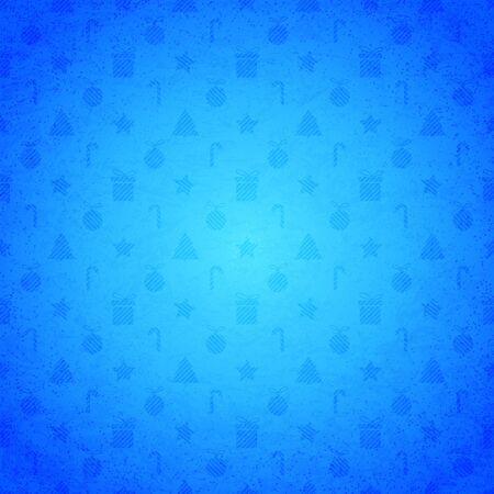 Merry Christmas background with icons of gifts, balls,pine tree. Vector illustrationのイラスト素材