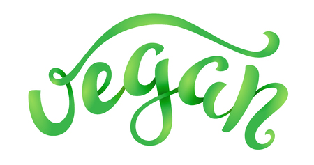 Vegan related lettering. Healthy food icons. Vector illustration.のイラスト素材