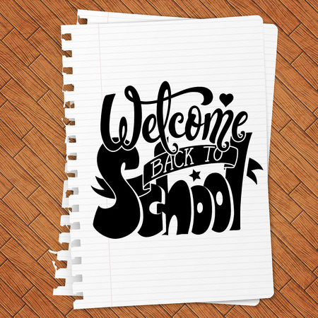 Welcome back to school banner. Vector illustration.のイラスト素材