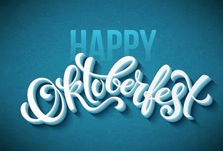 Happy Oktoberfest posterのイラスト素材