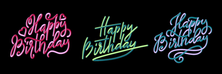 Happy Birthday greeting cardのイラスト素材