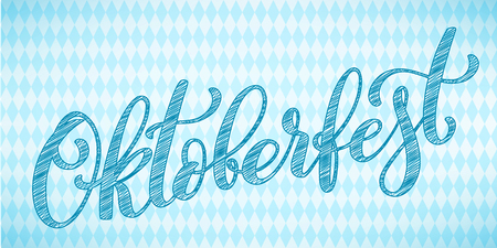 Happy Oktoberfest poster. Beer festival decoration badge icon.のイラスト素材