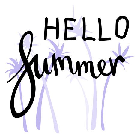 Summer Cartoon Letteringのイラスト素材
