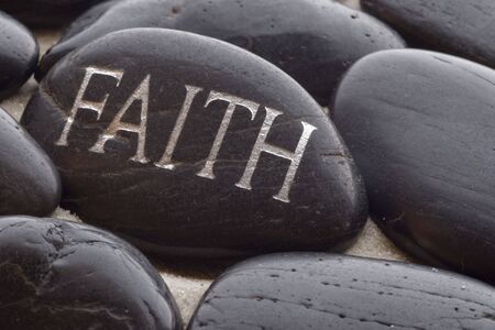 stone with message の写真素材