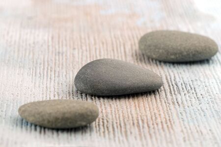 still life with three stonesの写真素材