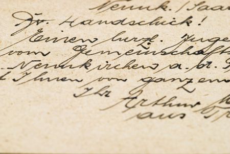 old handwritten lettersの写真素材