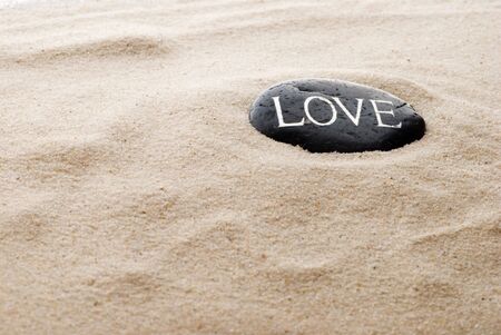 stone with message の写真素材