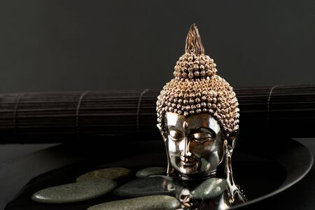 Still life asian style with buddha statueの写真素材