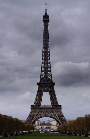 Eifeltower at autumn time in Paris/Franceの写真素材