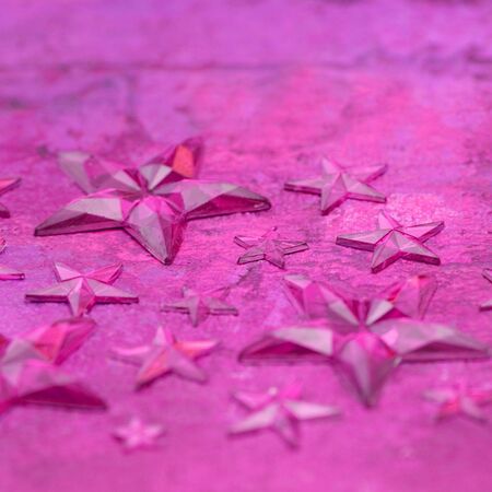 pink Christmas star backgroundの写真素材