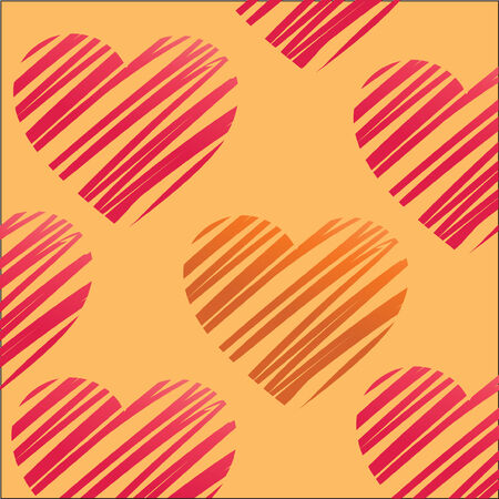hearts vector illustrationのイラスト素材