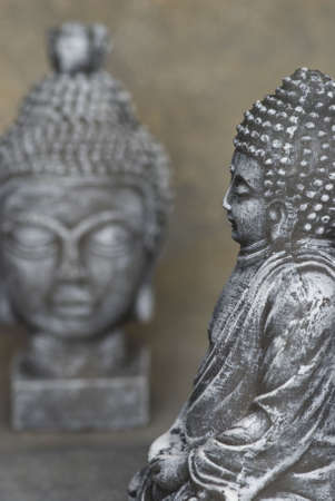 still life with buddha statueの写真素材