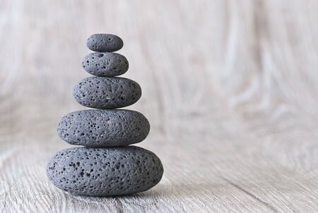 stacked pebbleの写真素材