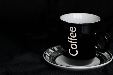 coffee mugs black and whiteの写真素材