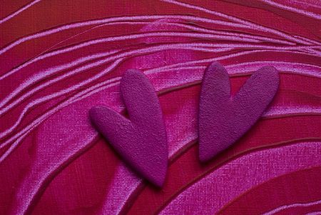 painting with heart, artwork is created and painted by myselfの写真素材