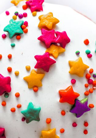 red orange small sweet starsの写真素材