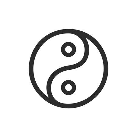 Yin Yang symbol - vector signのイラスト素材