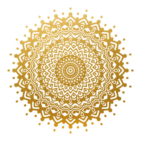 Beautiful Golden Mandala Ornament - Decoration Ornament - Vectorのイラスト素材