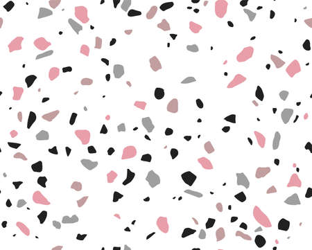 Abstract pattern. Endless terrazzo background.のイラスト素材
