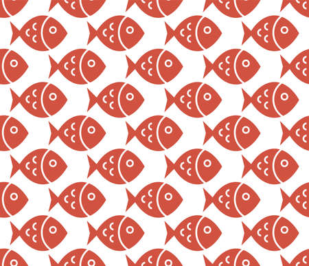Fish Pattern - Endless background - Seamlessのイラスト素材