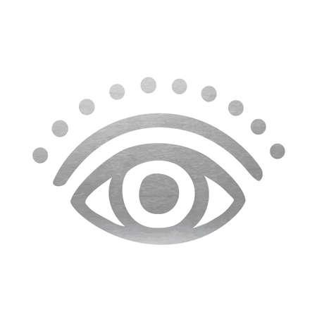 Silver Eye Symbol - Vector Silhouetteのイラスト素材