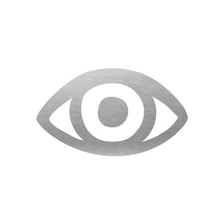 Silver Eye Symbol - Vector Silhouetteのイラスト素材