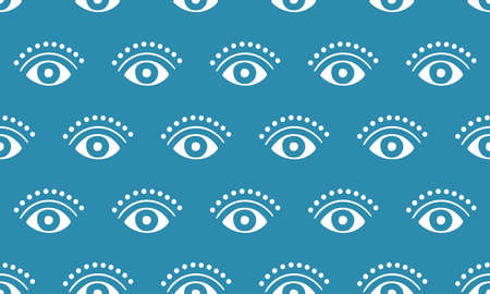 Eye Pattern - Seamless Vector Backgroundのイラスト素材