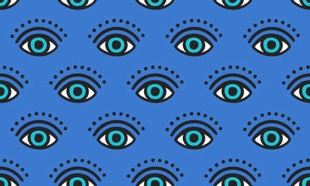 Eye Pattern - Seamless Vector Background