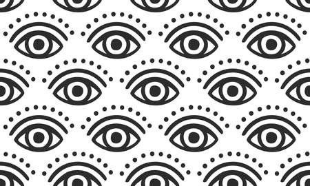 Eye Pattern - Seamless Vector Backgroundのイラスト素材