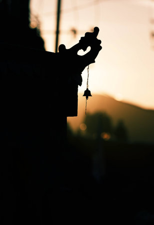 eaves silhouettesの写真素材