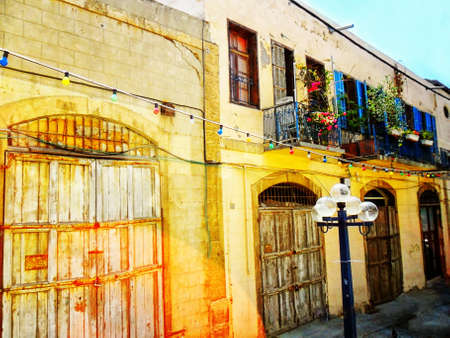 Old city in Jaffa, Middle East, Israelの写真素材