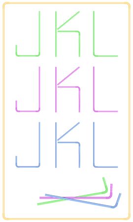 Cocktail straw alphabet on white background. Can be used for cards, posters, invitations, wallpaper, pattern fills, web design and more.のイラスト素材