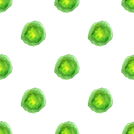 Watercolor seamless pattern with watercolor paint circles, stains.のイラスト素材