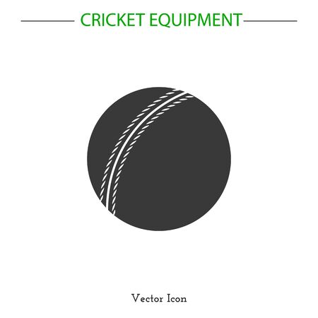 Sport icon. Cricket game equipment.のイラスト素材
