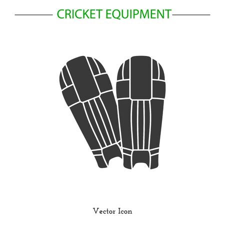 Sport icon. Cricket game equipment.のイラスト素材