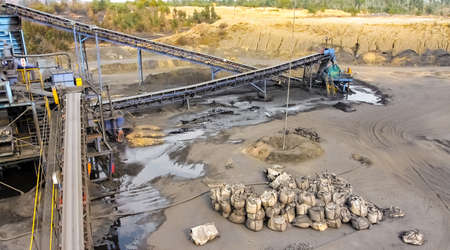 Witbank, South Africa - July 25 2011: Coal Mining and processing Plant Equipment